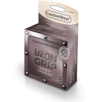 Iron Grip Snugger Fit Lubricated Condom 3pk