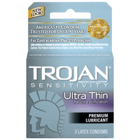 Trojan Ultra Thin Lube 3pk