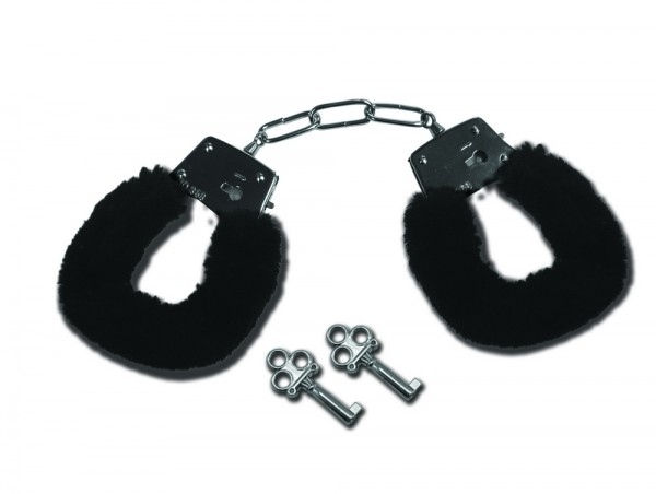 S&m Furry Handcuffs Black